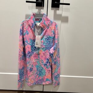 Lilly Pulitzer Multi Splendor in the Sand Skipper Popover UPF 50+